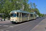 VGF Düwag O-Wagen 111 als Osterhasenexpress am 20.04.19 in Frankfurt am Main Ginnheim