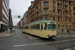 VGF Düwag O-Wagen 111 am 29.09.19 in Frankfurt Willy Brandt Platz