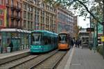 VGF Bombardier Flexity Classic S-Wagen 245 und 249 am 05.10.19 in Frankfurt am Main 