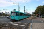 VGF Düwag Pt-Wagen 720 am 05.10.19 in Frankfurt am Main als Stadionverkehr