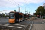 VGF Bombardier Flexity Classic S-Wagen 223+2xx am 12.10.19 in Frankfurt am Main 