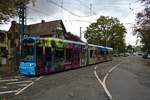 VGF Bombardier Flexity Classic S-Wagen 220 am 02.11.19 in Frankfurt Oberforsthaus 