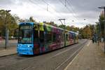 VGF Bombardier Flexity Classic S-Wagen 220 am 02.11.19 in Frankfurt Oberforsthaus 