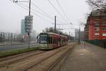 VGF Bombardier Flexity Classic Wagen 258 am 25.01.20 in Frankfurt am Main