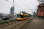 VGF Bombardier Flexity Classic Wagen 254 am 25.01.20 in Frankfurt am Main