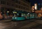 VGF Bombardier Flexity Classic S-Wagen 208 am 23.01.21 in Frankfurt am Main Paulskirche/Römer