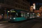 VGF Bombardier Flexity Classic S-Wagen 219 am 23.01.21 in Frankfurt am Main Paulskirche/Römer