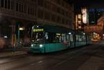 VGF Bombardier Flexity Classic S-Wagen 271 am 23.01.21 in Frankfurt am Main Paulskirche/Römer