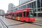 VGF Bombardier Flexity Classic S-Wagen 229 am 30.01.21 in Frankfurt am Main Willy Brandt Platz