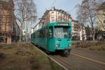 VGF Düwag Pt Wagen 720 am 22.02.21 in Frankfurt Schweizer Platz 