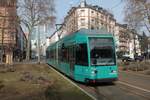 VGF Düwag R Wagen 021 am 22.02.21 in Frankfurt Schweizer Platz