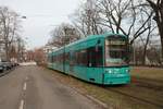 VGF Bombardier Flexity Classic S Wagen 247 am 22.02.21 in Frankfurt am Main