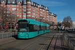 VGF Bombardier Flexity Classic S-Wagen 228 am 06.03.21 in Frankfurt am Main