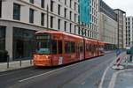 VGF Bombardier Flexity Classic S-Wagen 262 am 10.04.21 in Frankfurt am Main