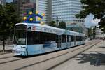 VGF Bombardier Flexity Classic S Wagen 247 am 19.06.21 in Frankfurt am Main