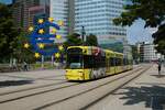 VGF Bombardier Flexity Classic S Wagen 252 am 19.06.21 in Frankfurt am Main