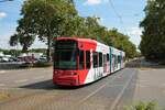 VGF Bombardier Flexity Classic S Wagen 241 am 16.08.21 als Linie 11 mit Umleitung über Bornheim Mitte