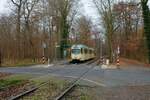 VGF Düwag O Wagen 111 am 21.11.21 bei Bewegungsfahrten in Frankfurt am Main Oberschweinstiege