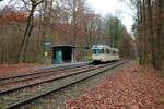 VGF Düwag O Wagen 111 am 21.11.21 bei Bewegungsfahrten in Frankfurt am Main Oberschweinstiege