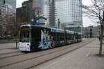 VGF Bombardier Flexity Classis S-Wagen 206 am 18.12.21 in Frankfurt am Main