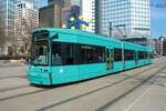 VGF Bombardier Flexity Classic S-Wagen 242 Gallus am 12.03.22 in Frankfurt