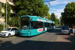 VGF Bombardier Flexity Classic S-Wagen 213 am 27.05.22 in Frankfurt