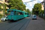 VGF Düwag Pt-Wagen 727+7xx als Linie 20 am 27.05.22 in Frankfurt