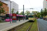 VGF Düwag O Wagen 111 am 18.09.22 bei einer HSF Sonderfahrt in Frankfurt am Main