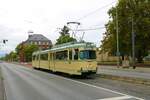 VGF Düwag O Wagen 111 am 18.09.22 bei einer HSF Sonderfahrt in Frankfurt am Main