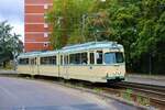 VGF Düwag O Wagen 111 am 18.09.22 bei einer HSF Sonderfahrt in Frankfurt am Main