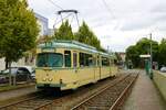 VGF Düwag O Wagen 111 am 18.09.22 bei einer HSF Sonderfahrt in Frankfurt am Main