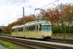 VGF Düwag O Wagen 111 am 18.09.22 bei einer HSF Sonderfahrt in Frankfurt am Main