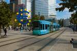 VGF Bombardier Flexity Classic S-Wagen 273 am 24.09.22 in Frankfurt am Main