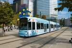 VGF Bombardier Flexity Classic S-Wagen 210 am 24.09.22 in Frankfurt am Main