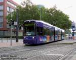 01.06.08: An der haltestelle Stresemannallee/Gartenstrae kommt S-Wagen 248 aus Richtung Hauptbahnhof.