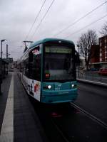 Tw 246 fhrt am 12.12.11 auf der Linie 18 