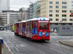 VGF Ebbelweiexpress von hinten am 04.04.15 in Frankfurt