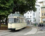 VGF Düwag L-Wagen 124 in Frankfurt Zoo am 04.09.16 dem Tag der Verkehrsgeschichte 