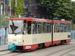 Tatra KT4D der Stadtverkehrsgesellschaft mbH Frankfurt Oder in Frankfurt/Oder am 09.06.2016