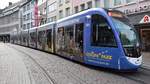 Freiburg im Breisgau - Straßenbahn CAF Urbos 305 - Aufgenommen am 01.09.2018