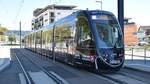 Freiburg im Breisgau - Straßenbahn CAF Urbos 301 - Aufgenommen am 09.09.2018