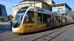 Freiburg im Breisgau - Straßenbahn CAF Urbos 307 - Aufgenommen am 15.09.2018