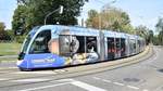 Freiburg im Breisgau - Straßenbahn CAF Urbos 305 - Aufgenommen am 16.09.2018