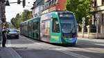 Freiburg im Breisgau - Straßenbahn CAF Urbos 306 - Aufgenommen am 16.09.2018