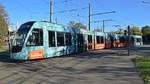 Freiburg im Breisgau - Straßenbahn CAF Urbos 303 - Aufgenommen am 27.09.2018