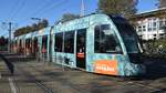 Freiburg im Breisgau - Straßenbahn CAF Urbos 303 - Aufgenommen am 27.09.2018