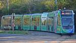 Freiburg im Breisgau - Straßenbahn CAF Urbos 306 - Aufgenommen am 27.09.2018