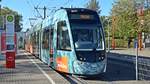 Freiburg im Breisgau - Straßenbahn CAF Urbos 303 - Aufgenommen am 27.09.2018