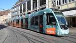 Freiburg im Breisgau - Straßenbahn CAF Urbos 303 - Aufgenommen am 27.09.2018