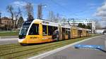 Freiburg im Breisgau - Straßenbahn CAF Urbos 307 - Aufgenommen am 16.03.2019